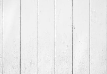 5X5ft Fabric White Painted Wood Plank Backdrop Clean Bright Rustic Texture Background for Newborn Baby Shower Party Decorations Wall Hanging Tapestry Photo Studio Props - size: 5X5ft