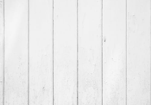 7X5ft Fabric White Painted Wood Plank Backdrop Clean Bright Rustic Texture Background for Newborn Baby Shower Party Decorations Wall Hanging Tapestry Photo Studio Props - size: 7X5ft