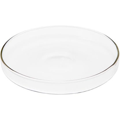 Plymor 4" x 4" Round Glass Display Tray, Pack of 2 - size: 4" x 4"