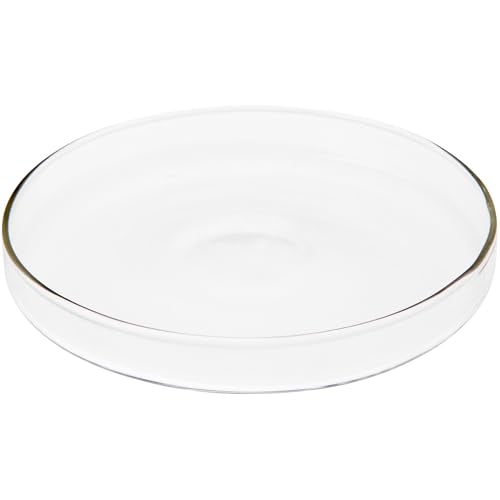 Plymor 4" x 4" Round Glass Display Tray, Pack of 2 - size: 4" x 4"