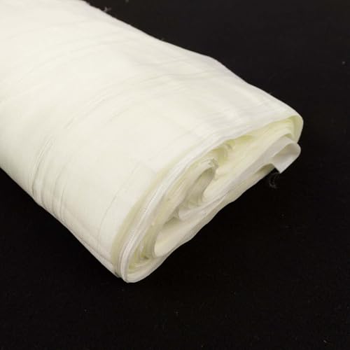 Efavormart 54" x10 Yards Ivory Accordion Crinkle Taffeta Fabric Bolt for Wedding Birthday Party Dance Event Decoration - color: Ivory