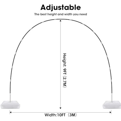 Chamvis Balloon Arch Kit with Electric Balloon Pump, Adjustable Balloon Arch Stand Frame Garden Arbors: for Wedding Baby Shower Birthday Party - style: Arch and Balloon Pump