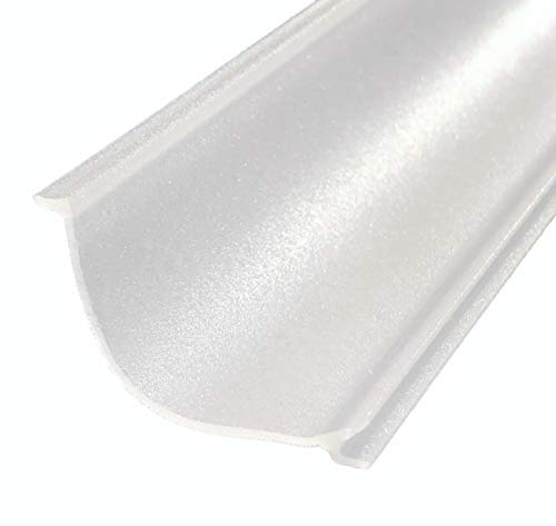 Beam Lighting Under Cabinet Light Cover Replacement | White Ribbed Acrylic Diffuser (UCEL Linkable, 48") - size: 48 Inch, style: UCEL Linkable