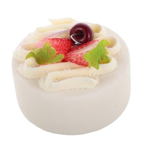 Realistic Faux Cake Model for 4-Inch Birthday Display for Sweet Table Decor and Photography Props for DIY Projects and Food Styling