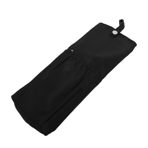 Drfeify Curling Iron Storage Bag, Heat Travel Organizer Pouch with Hanging Loop for Hair Tools Up to 571F, 30x12cm (Black) - color: Black