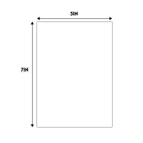 Golden State Art, 5x7 Backing Board Only, 4-Ply Thick 100 Single Backer Boards for Frame, Photo, Print - color: 100 Pack, size: 5x7