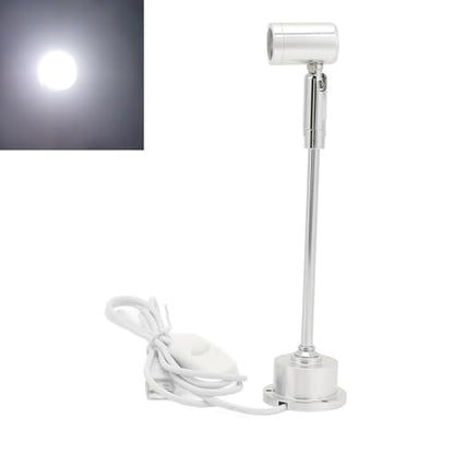 ciciglow Mini LED Spotlight, LED Jewelry Showcase Spotlight USB 5V Cabinet Lamp Adjustable Indoor Picture Lights Art Lights (White Light)
