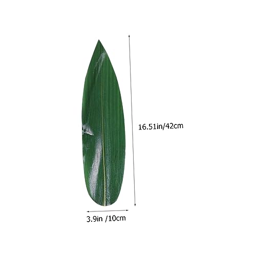 Wakauto 50Pcs Natural Leaves Sushi Decor Sashimi Plate Mats Japanese Food Leaf for Sushi Serving and Photography Large Quantity for Restaurant and Home Use
