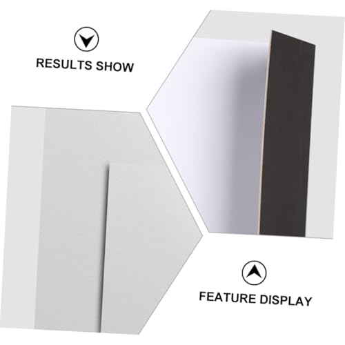 Operitacx Thick Foldable Photography Reflective Board White Black Backdrop Cardboard for Studio and Outdoor Photo Shoots