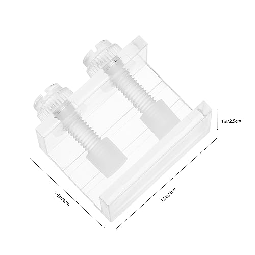 2pcs Transparent Acrylic Clips for Fish Tank Backdrop Durable and Easy to Install Aquarium Background Fixing for Aquariums and Tortoise Tanks