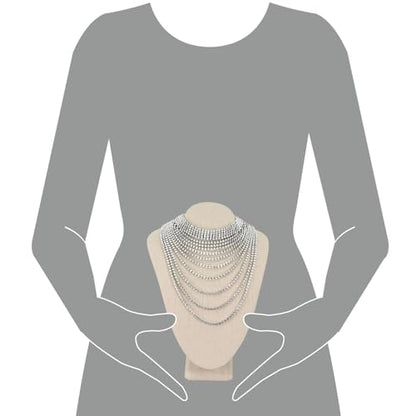 MOOCA Small Linen Covered Wood Jewelry Display Necklace Chain Jewelry Bust Display Holder Stand, Necklaces Mannequin, 7 1/4 in Height, Tan Linen - color: 9a) Tan Linen, 1 piece