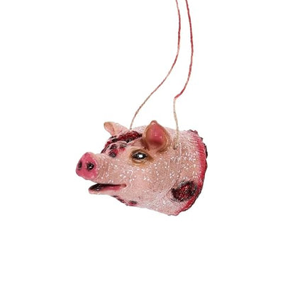 Hosfairy Halloween Pig Head Pendant - Hanging Decoration for Outdoor Indoor Haunted House Party Props