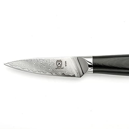 Mercer Culinary M13791 Premium Grade Super Steel, 3.5-Inch Paring Knife, G10 Handle - style: Paring Knife, G10 Handle 3.5 Inch