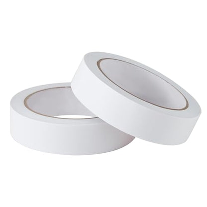 1" 2 Rolls Double Sided Adhesive Sticky Tape for Arts, DIY, Card Making, Crafts, Photography, Scrapbooking, Gift Wrapping, Office School Stationery Supplies, Home Supplies (Width: 25mm) - size: 1 in
