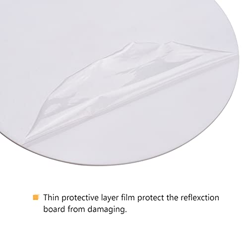 2PCS Round Acrylic Sheet Reflection Board, Jewelry Watch Photography Background with Highly Reflective for Still Life Photography, Product Display(30X30cm)
