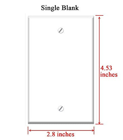 Single-Gang Blank Wall Plate Cover - Wood Structure Background Grain Texture Brown