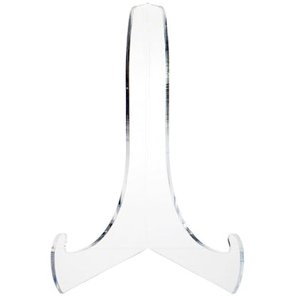 Plymor Clear Acrylic 60-Degree Angle Easel With Shallow Support Ledges, 12" H x 9" W x 8.25" D (2 Pack) - size: 12" x 9" x 8.25"