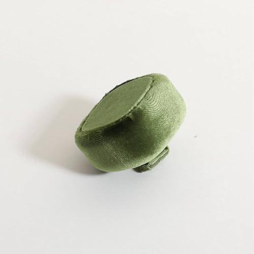 Cute Single Ring Holder for selling, Velvet Ring Display Stand for Jewelry Show, Jewelry Storage Display【Green】 - color: Green