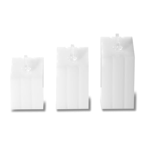3 Piece Acrylic Ring Display Stand Ring Holder Jewelry Display Holders Showcase (White) - color: White