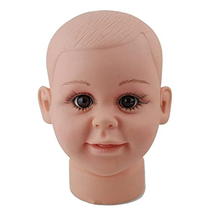 Voloria Small Baby Girl Children Mannequin Manikin Head for Wig Hats Display Show Stand Model Mannequins 1piece - size: Small