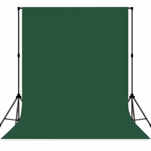 Photo Backdrop Deep Green Background Fabric Professional Photography Solution 6x9ft Seamless Design Eliminate Wrinkles Natural Theme Photography and Flower Background - color: Deep green, size: 6x9ft