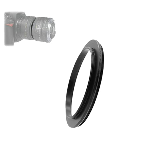 Aluminum Male to Male Lens Adapter Ring for Macro Photography 49-49mm, 49-52mm, 49-55mm, 49-58mm, 49-62mm, 49-67mm, 49-77mm, 49-82mm (49-58mm) - size: 49-58mm