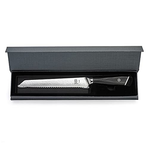 Mercer Culinary M13789 Premium Grade Super Steel, 8-Inch Serrated Bread Knife, G10 Handle - style: Serrated Bread Knife G10 Handle 8 Inch