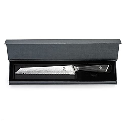 Mercer Culinary M13789 Premium Grade Super Steel, 8-Inch Serrated Bread Knife, G10 Handle - style: Serrated Bread Knife G10 Handle 8 Inch