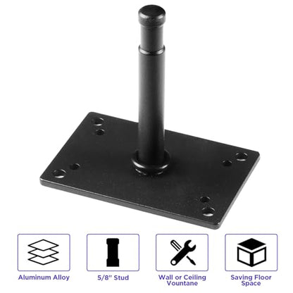 Studio Baby Pin Plate Wall Ceiling Mount,3.9" Mini Lighting Wall Holder with 5/8" Stud for Photo Studio Light Stand Flash Accessories…