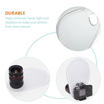 Portable 30cm Mini Photography Reflector Light Diffuser Board Foldable Soft Light Reflective Panel for Studio and Outdoor Photo Shoot Accessories