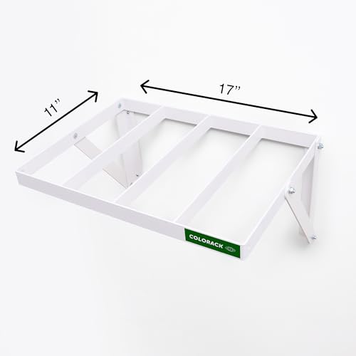 Seamless Paper Backdrop Vertical Storage Rack – Wall Mounted Organizer for Photography Studio – Holds Up to 16 Rolls (White) - color: WHITE