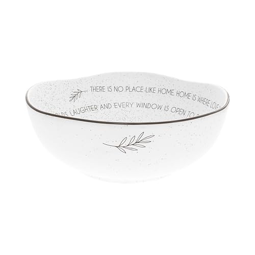 Pavilion Gift Company - Home Sweet Home - 10.5" Serving Bowl Sharing Memories Love Family Friends Thanksgiving Holidays Kitchenware Decor