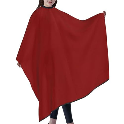 Custom Barber Cape Unisex Salon Hair Cutting Capes Add Your Image Logo Haircut Kit Personalized Stylist Tool - color: Dark Red