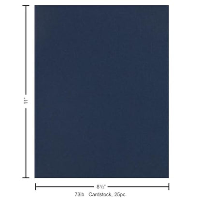 Paper Accents Cardstock 73 lb Chambray Muslin, 8.5" x 11" - color: Chambray