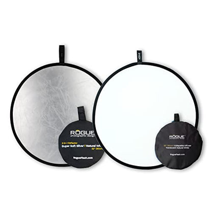 Rogue 32" Silver Reflector + Rogue 32" Diffuser - size: 32" Reflector + 32" Diffuser