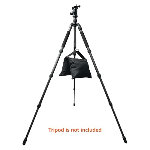 Amazon Basics Photography Sand Bags for Light Stands with Handle, 4-Pack, Black