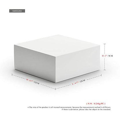 Oirlv Solid Wood Minimalism Style Jewelry Display Stand Showcase Jewelry Organizer Square Holder(SM05203) - color: SM05203
