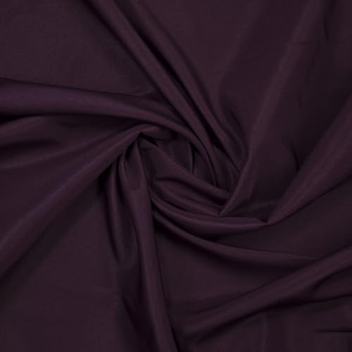 Gee Di Moda Cloth Napkins - 17 x 17 Inch Eggplant Dinner Napkins - Set of 12 Soft & Absorbent Washable Fabric Cloth Table Napkins with Hemmed Edges for Hotel Restaurant, Holiday Parties & Wedding - color: Eggplant