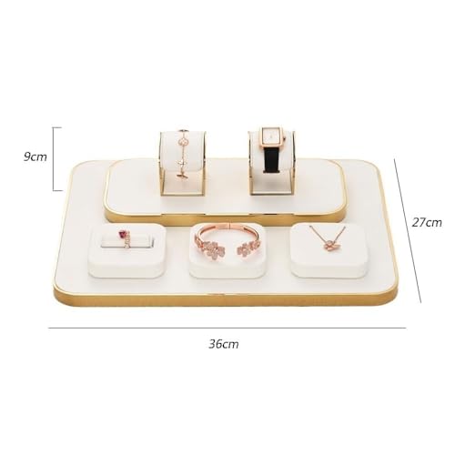 Jewelry Towers 7 Pieces Jewelry Display Stand Light Luxury Ring Bracelet Watch Necklace Counter Jewelry Display Props Display Stand Jewellery Stand Display