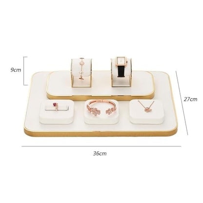 Jewelry Towers 7 Pieces Jewelry Display Stand Light Luxury Ring Bracelet Watch Necklace Counter Jewelry Display Props Display Stand Jewellery Stand Display