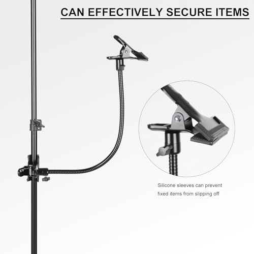 Photo Studio Lighting Light Stand Clamps Background Clip Gooseneck Tube Small Size Reflector Holder - color: C5060