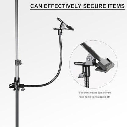 Photo Studio Lighting Light Stand Clamps Background Clip Gooseneck Tube Small Size Reflector Holder - color: C5060