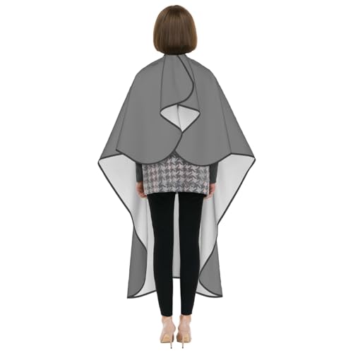 Custom Barber Cape Unisex Salon Hair Cutting Capes Add Your Image Logo Haircut Kit Personalized Stylist Tool - color: Gray