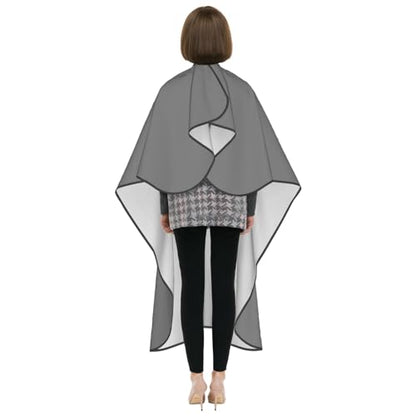 Custom Barber Cape Unisex Salon Hair Cutting Capes Add Your Image Logo Haircut Kit Personalized Stylist Tool - color: Gray