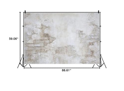 Laeacco Rock Wall Photography Backdrops for Studio 7x5ft Vinyl Studio Backdrop Customized Photography Backdrop Stone Wall Backdrop Grunge Antique Ingredient Rough Wall Retro Architecture - size: 7x5ft