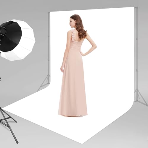 White Background for Photography, Photobooth Professional Photo Backdrop Curtains, Studio Portrait Video Teams Photo op Backdrop Solid Color Backdrops for Photography 10x10FT - color: White, size: 10x10FT