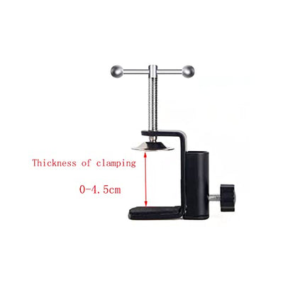 Desk Table Mount Clamps, 4 Pack Universal Desk C-Clamp with 1/2" Thread Hole for Swing Arm Magnifying Desk Lamp Microphone Camera (B) - size: B