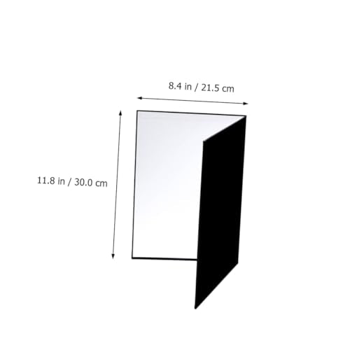 Lurrose 2pcs A4 Photography Light Reflector Board Foldable Photo Reflector for Studio and Outdoor Use, Portable Camera Lighting Diffuser Reflective Panel