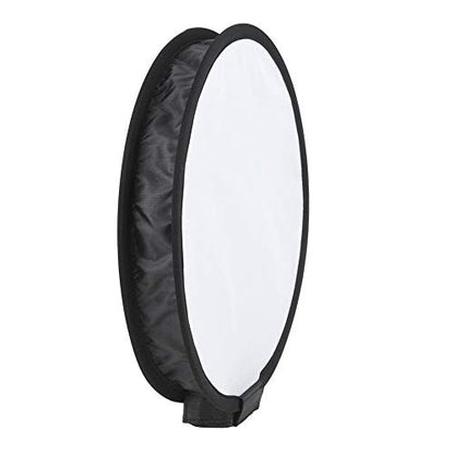 Softbox Diffuser, 40CM Portable Foldable Round-Shape Nylon Softbox Diffuser with a Storage Bag for Camera Flash Light