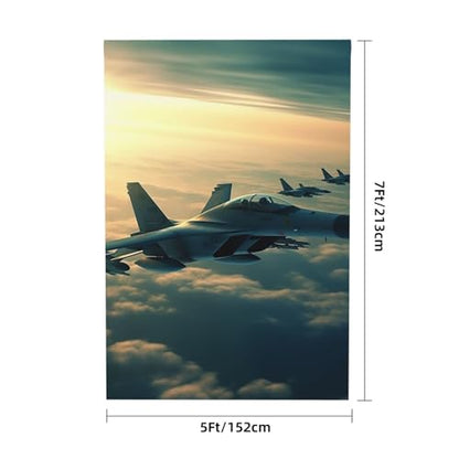 Aircraft Fighter Jets Backdrop Background for Photography 5x7ft Photobooth Professional Photo Backdrop Curtains Video Photography Studio Photo Backgrounds Banner Booth Background Screen Parties - color: Aircraft Fighter Jets
